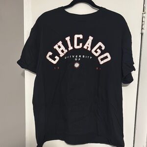 Black Chicago Varsity Short Sleeve Tee